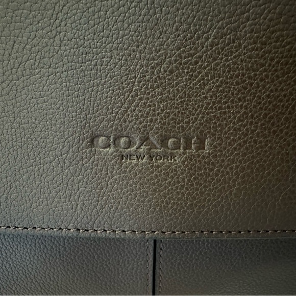 COACH - Brown Leather Messenger Bag - Picture 5 of 12